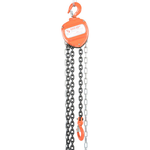 Manual Chain Hoist 1K Capacity 10 Ft - Exact Tool & Supply