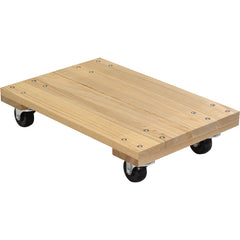 Hardwood Dolly-Solid Deck 0.9K lb 16 × 24 - Exact Tool & Supply