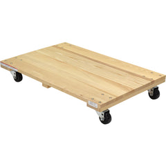 Hardwood Dolly-Solid Deck 0.9K lb 24 × 36 - Exact Tool & Supply