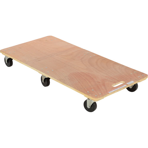 Hardwood Dolly-Solid Deck 1.2K lb 24 × 48 - Exact Tool & Supply