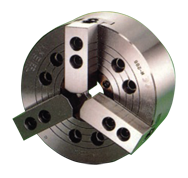 Thru-Hole Wedge Power Chuck - 4-1/4" 85mm Mount; 3-Jaw - Exact Tool & Supply