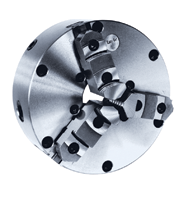 Semi-Steel Easy-Set Lathe Chuck - 6" Plain Mount; 3-Jaw - Exact Tool & Supply