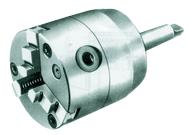 Self-Centering Chuck with Taper SH - 6" 5 MT Mount; 3-Jaw - Exact Tool & Supply