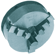 Quick-Clamp Self-Center Scroll Chuck - 5" Plain Mount - Exact Tool & Supply