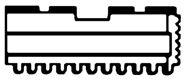 Set of 3 Hard Master Jaw - #7-885-325 For 25" Chucks - Exact Tool & Supply