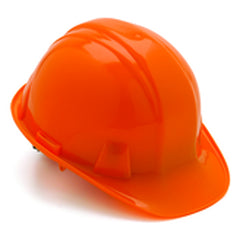 4 Point Ratchet Hard Hat, Orange - Exact Tool & Supply