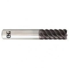3/8 x 3/8 x 3/8 x 3/8 6Fl  Square Carbide End Mill - TiALN - Exact Tool & Supply