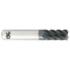 1/4 x 1/4 x 3/4 x 2-1/2 5Fl  C/R Carbide End Mill - TiALN - Exact Tool & Supply