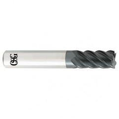 9/32 x 5/16 x 3/4 x 2-1/2 5Fl  C/R Carbide End Mill - TiALN - Exact Tool & Supply