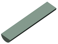 3mm x 57mm - Half Round Carbide Blank - Exact Tool & Supply