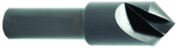 1-1/4" Size-1/2 Shank-82°-HSS Single Flute Countersink - Exact Tool & Supply