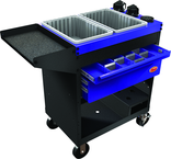 Lathe Scoot - Holds Variety - Black/Blue - Exact Tool & Supply