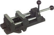 Quick-Set Adjustable Drill Press Vise - 3" Jaw Width - Exact Tool & Supply