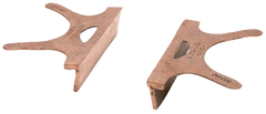 404-4.5, Copper Jaw Caps, 4-1/2" Jaw Width - Exact Tool & Supply