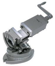 3-Axis Precision Tilting Vise 5" Jaw Width, 1-3/4" Depth - Exact Tool & Supply