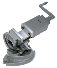 3-Axis Precision Tilting Vise 6" Jaw Width, 1-3/4" Depth - Exact Tool & Supply