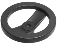 70926, 8" Inch 2 spoke Aluminum Powder Coated Hand Wheel with .500 bore - Exact Tool & Supply
