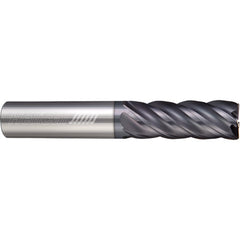 ‎5 Flute - Corner Radius - 1.0000″ (1) Cutter DIA × 1.0000″ (1) Shank DIA × 0.0300″ Radius × 2.0000″ (2) LOC × 4.5000″ (4-1/2) OAL  - APLUS Coated