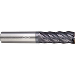 ‎5 Flute - Square - 1.0000″ (1) Cutter DIA × 1.0000″ (1) Shank DIA × 2.6250″ (2-5/8) LOC × 5.0000″ (5) OAL  - APLUS Coated