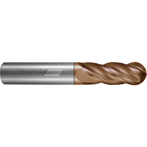 ‎4 Flute - Ball - 1.0000″ (1) Cutter DIA × 1.0000″ (1) Shank DIA × 0.5000″ (1/2) Radius × 2.0000″ (2) LOC × 4.5000″ (4-1/2) OAL  - TPLUS Coated