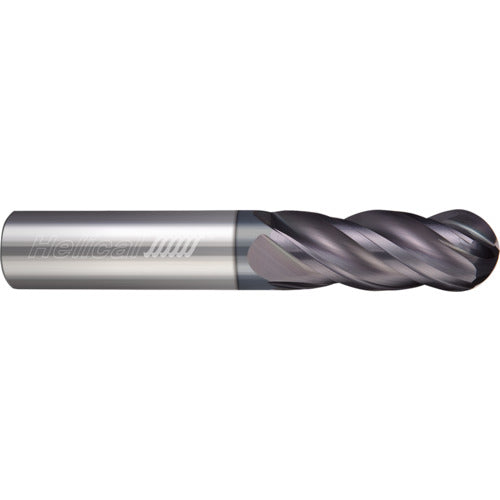 ‎4 Flute - Ball - 25.000 mm Cutter DIA × 25.000 mm Shank DIA × 12.500 mm Radius × 64.000 mm LOC × 125.000 mm OAL  - APLUS Coated