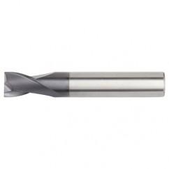 1/2x1/2x1x3 2FL Square Carbide End Mill-Round Shank-TiAlN - Exact Tool & Supply