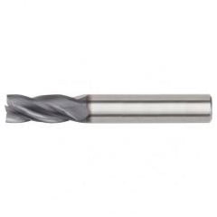 1/2x1/2x1x3 4FL Square Carbide End Mill-Weldon Shank-TiAlN - Exact Tool & Supply