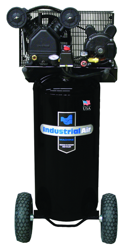 20 Gal. Single Stage Air Compressor, Vertical, Cast Iron, 135 PSI - Exact Tool & Supply