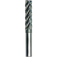 1/2 x 1/2 x 1-1/4 x 3-1/4 x Square 5 Flute End Mill APC5 - Exact Tool & Supply