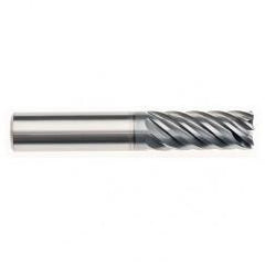 6mm x 6mm x 12mm x 57mm x 7 Flute  Square 2xD Pow-R-Path Mill AlCRNX Coated-Series IPT7-SQ - Exact Tool & Supply