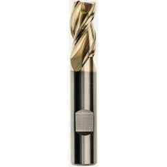 1 x 1 x 3-1/4 x 6 Square 3 Flute Carbide M223 Streaker End Mill-ZrN - Exact Tool & Supply