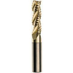 10 x 10 x 30 x 75mm 0.5mm Radius 3 Flute Carbide M233 Streaker Roughing End Mill-ZrN - Exact Tool & Supply