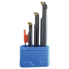 Set of 3 Boring Bars - Includes 1 of Each: A06JSTFCR2, A08KSTFCR2, A10MSTFCR2 - Exact Tool & Supply