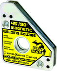 Magnetic Welding Square - Covered Heavy Duty - 3-3/4 x 3/4 x 4-3/8'' (L x W x H) - 75 lbs Holding Capacity - Exact Tool & Supply