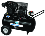 20 Gal. Single Stage Air Compressor, Horizontal, Cast Iron, 135 PSI - Exact Tool & Supply