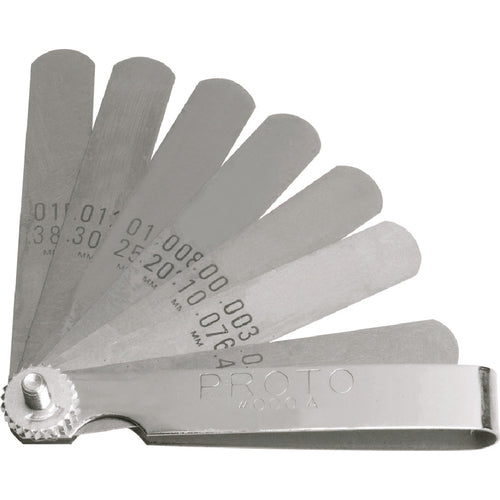 Proto 9 Blade Standard Feeler Gauge Set - Exact Tool & Supply