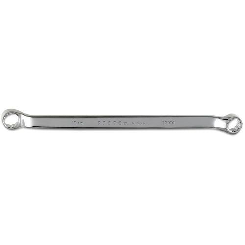‎Proto Full Polish Offset Double Box Wrench 12 × 13 mm - 12 Point - Exact Tool & Supply