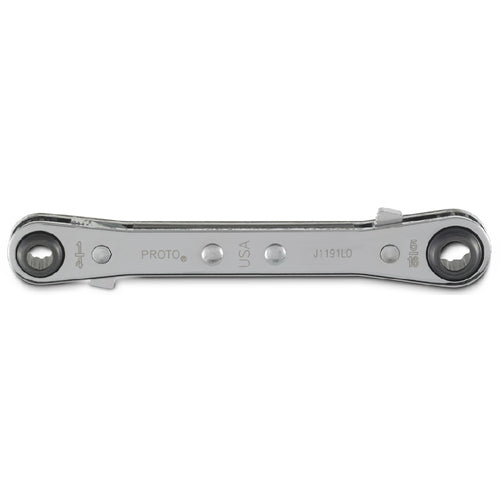 ‎Proto Double Box Reversible Ratcheting Wrench 1/4″ × 5/16″ - 12 Point - Exact Tool & Supply