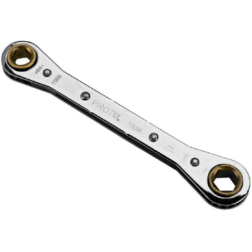 ‎Proto Double Box Ratcheting Wrench 7 × 8 mm - 6 Point - Exact Tool & Supply