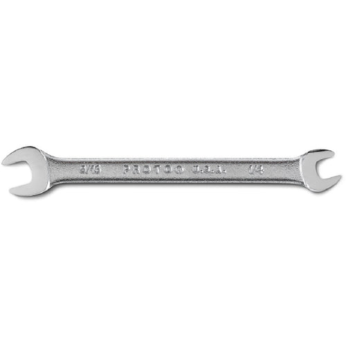 Proto Satin Open-End Wrench - 1/4″ × 5/16″ - Exact Tool & Supply