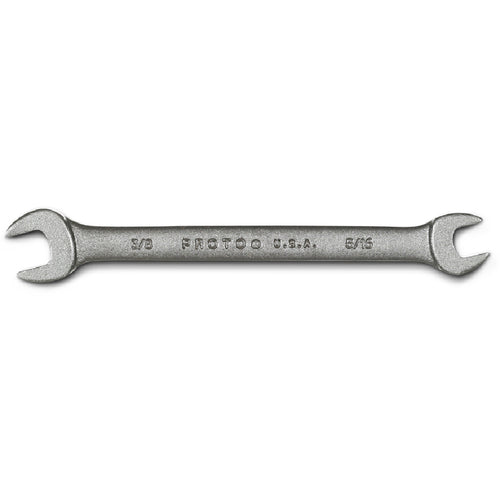 Proto Black Oxide Open-End Wrench - 5/16″ × 3/8″ - Exact Tool & Supply