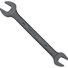 Proto Black Oxide Open-End Wrench - 3/8″ × 7/16″ - Exact Tool & Supply