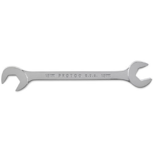 Proto Full Polish Metric Angle Open End Wrench 12 mm - Exact Tool & Supply