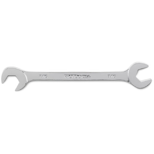 Proto Full Polish Angle Open-End Wrench - 7/16″ - Exact Tool & Supply