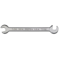 Proto Short Satin Angle Open-End Wrench - 7/32″ - Exact Tool & Supply
