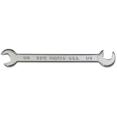 Proto Short Satin Angle Open-End Wrench - 1/4″ - Exact Tool & Supply