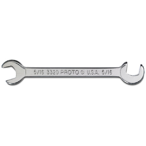 Proto Short Satin Angle Open-End Wrench - 5/16″ - Exact Tool & Supply
