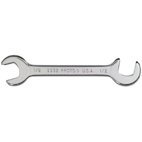 Proto Short Satin Angle Open-End Wrench - 1/2″ - Exact Tool & Supply