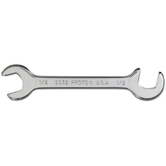 Proto Short Satin Angle Open-End Wrench - 1/2″ - Exact Tool & Supply