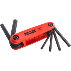 ‎Proto 6 Piece Folding Hex Key Set with Comfort Grip: 5/32-3/8″ - Exact Tool & Supply